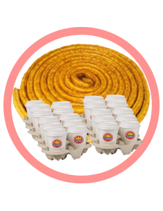 Rosca de porras y 25 minichocolates
