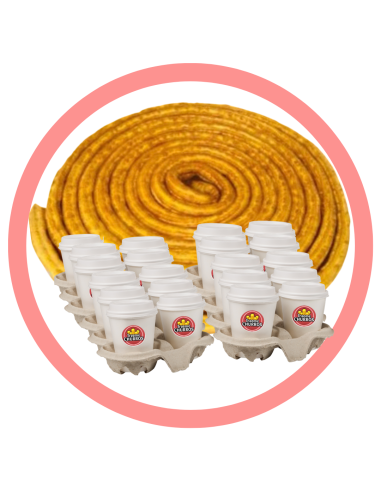 Rosca de porras y 25 minichocolates