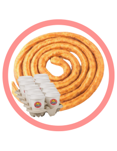 Rosquita de porras con 10 minichocolates